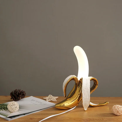 Table Lamp with Decorative Banana Warm LED Light for Living Room or Bedroom