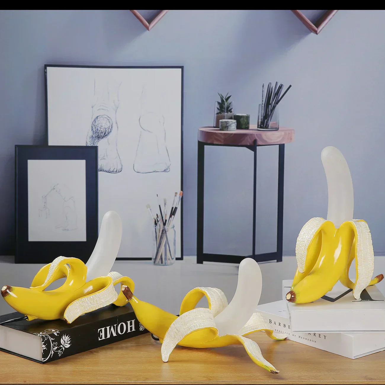 Table Lamp with Decorative Banana Warm LED Light for Living Room or Bedroom