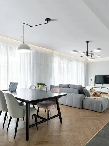 Light with Modern Ceiling Adjustable Light Arms for Flexible Illumination