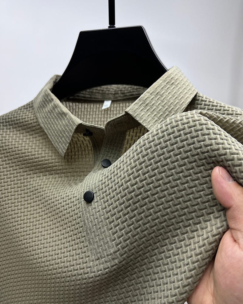 sleeve mesh shirt