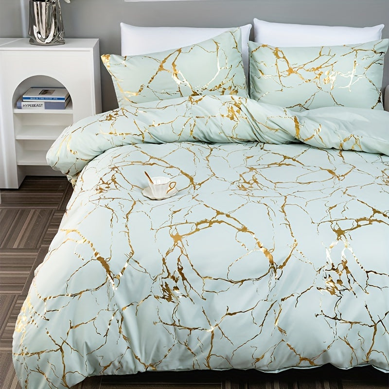 Cover with Duvet Marble Pattern for Comfortable and Stylish Sleep