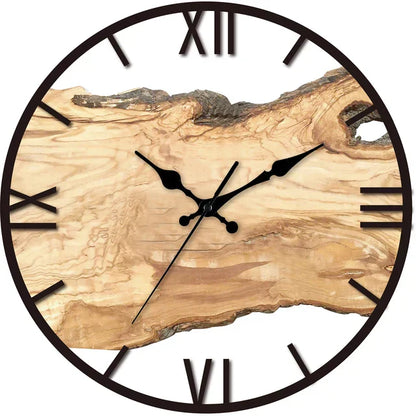 Clock Wooden Design Wall for Natural Calm and Timeless Character