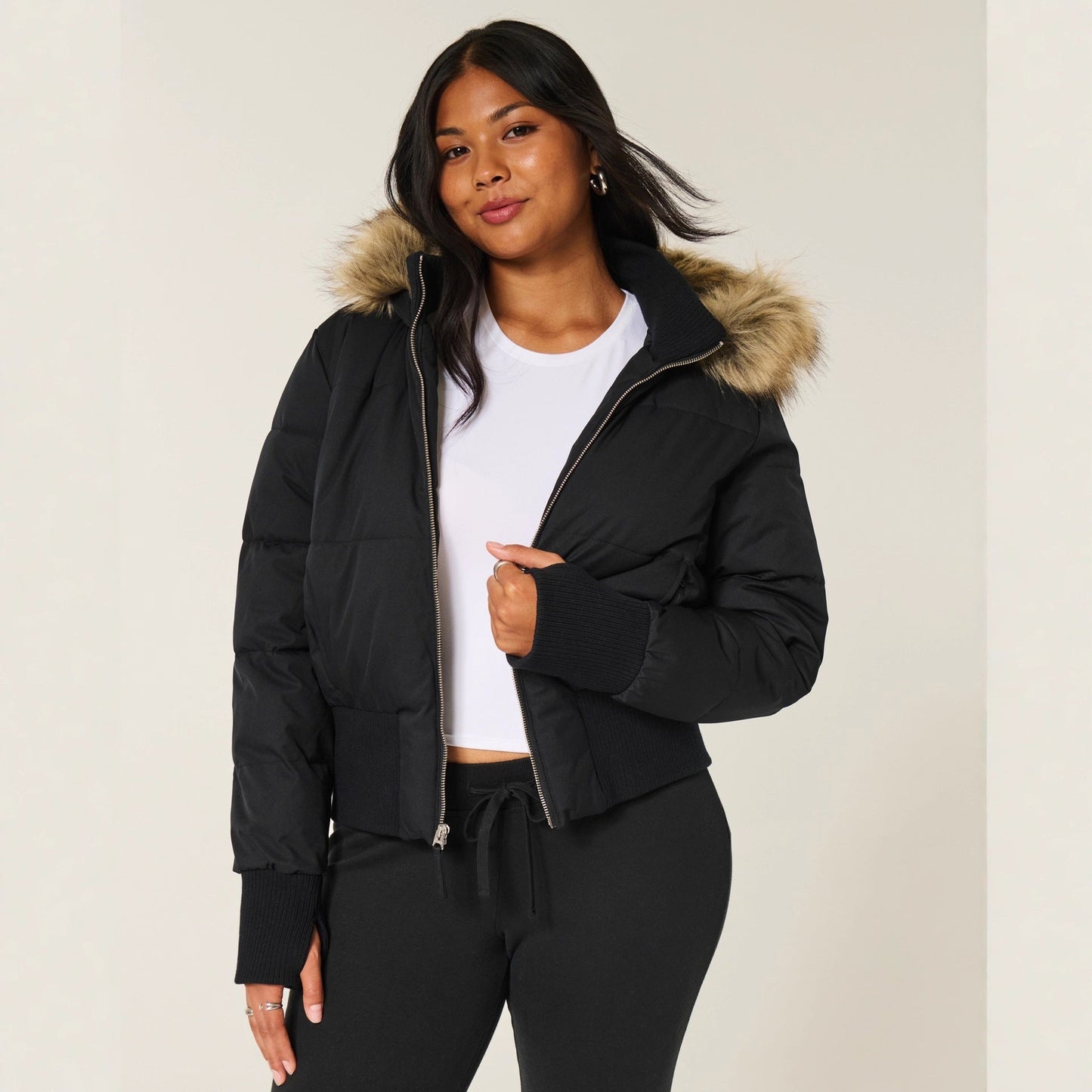 quilted winter jacket