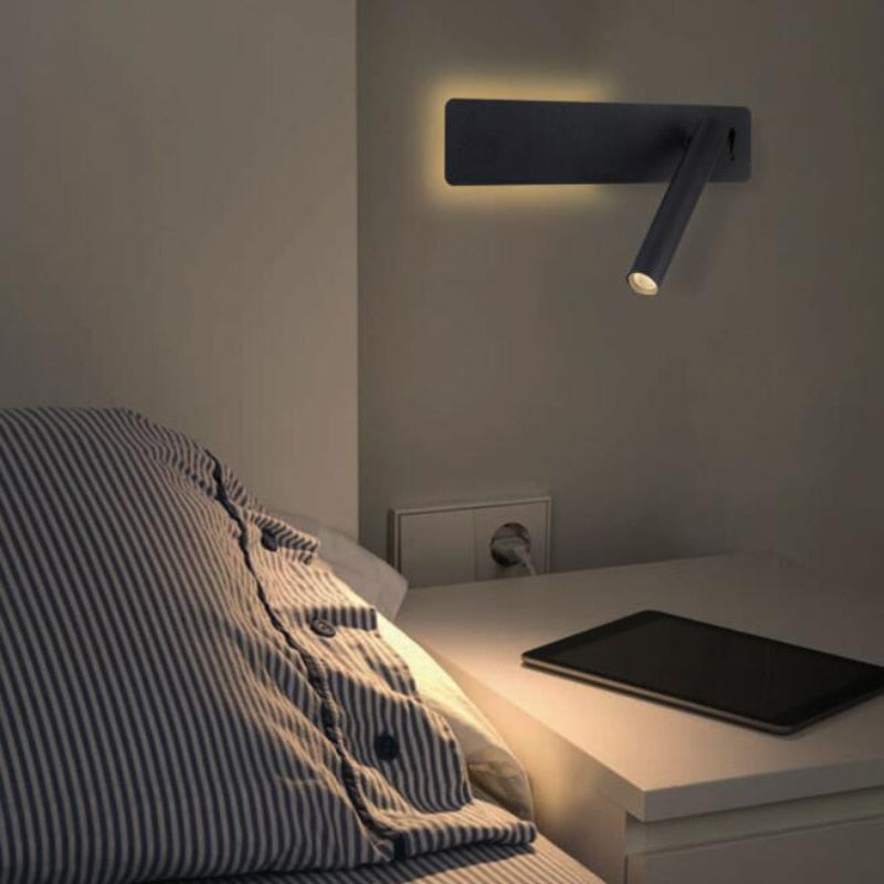 Light Adjustable LED Wall Reading for Focused Light by the Bed