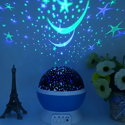 Night Light Rotating Star Projector for Soothing LED Light for Children's Room