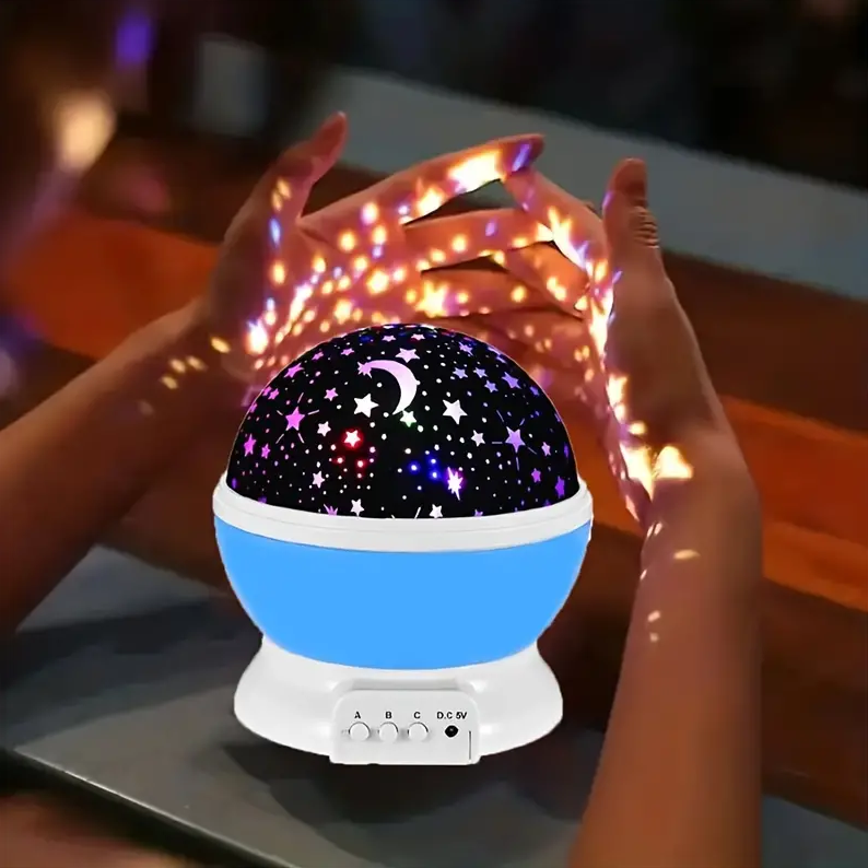 Night Light Rotating Star Projector for Soothing LED Light for Children's Room