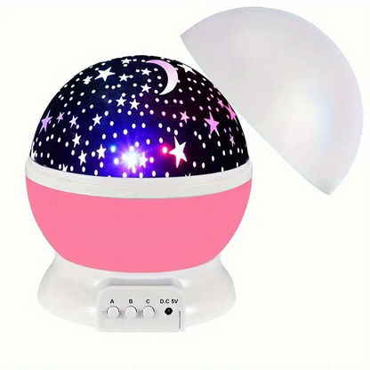 Night Light Rotating Star Projector for Soothing LED Light for Children's Room