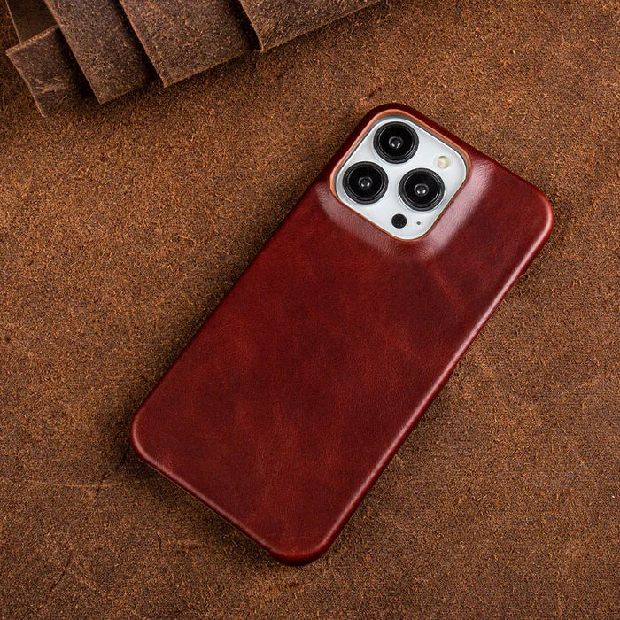 Case with Leather Phone Design for Iphone with Shock-Absorbing Protection