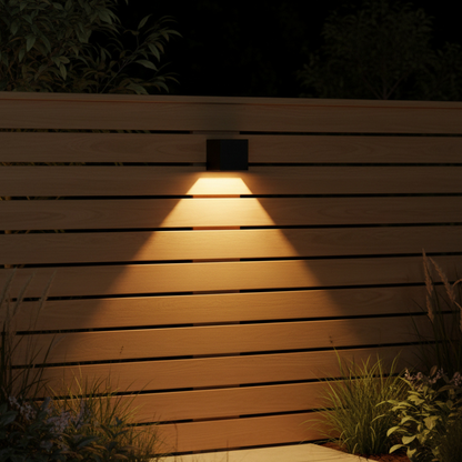 Wall Lamp with Solar LED Design for Outdoors with Automatic Lighting and Wireless Design