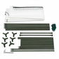 Outdoor Plant Greenhouse with Window, Tilted Roof & Steel Frame – 78.7 x 30.3 x 66.9 in