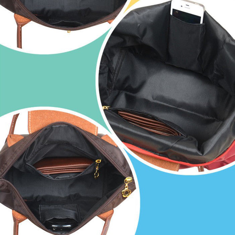 Bag with Leather Tote Design for Women for Large Shoulder Bag with Zipper