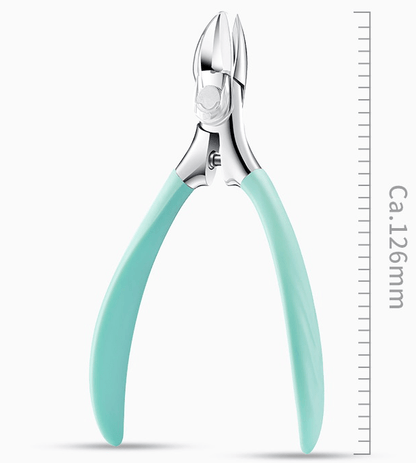 Ergonomic Toenail Clipper with Curved Cutting Edge and Anti-Splash