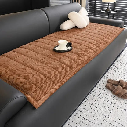 Sofa with Quilted Protection Mat with Non-Slip Backing for Sofa and Couch