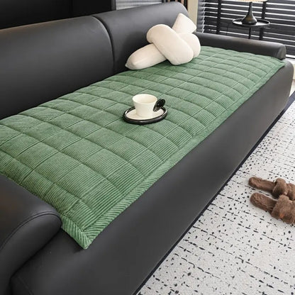 Sofa with Quilted Protection Mat with Non-Slip Backing for Sofa and Couch