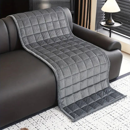 Sofa with Quilted Protection Mat with Non-Slip Backing for Sofa and Couch