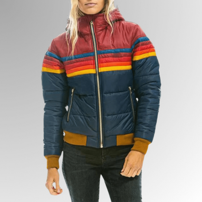 retro cropped puffer