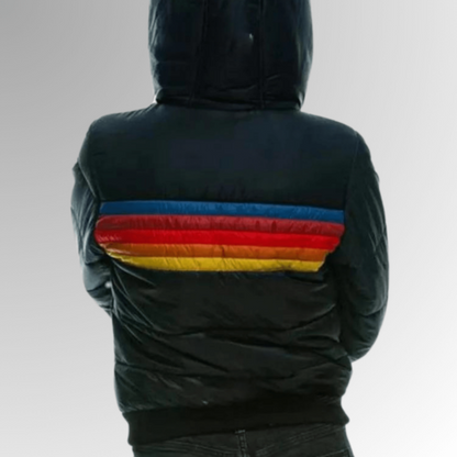 retro cropped puffer