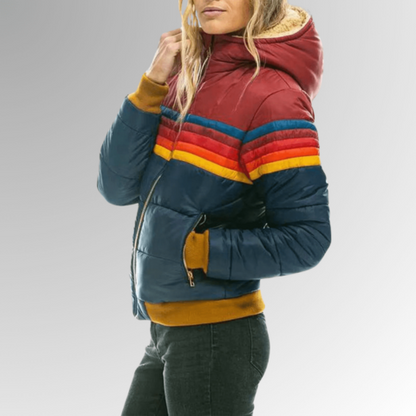 retro cropped puffer