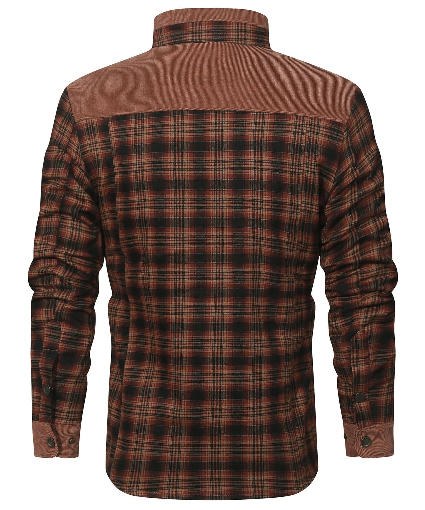 Robust Men's Flannel Coat with Faux Fur Lining for Warm, Durable and Protective