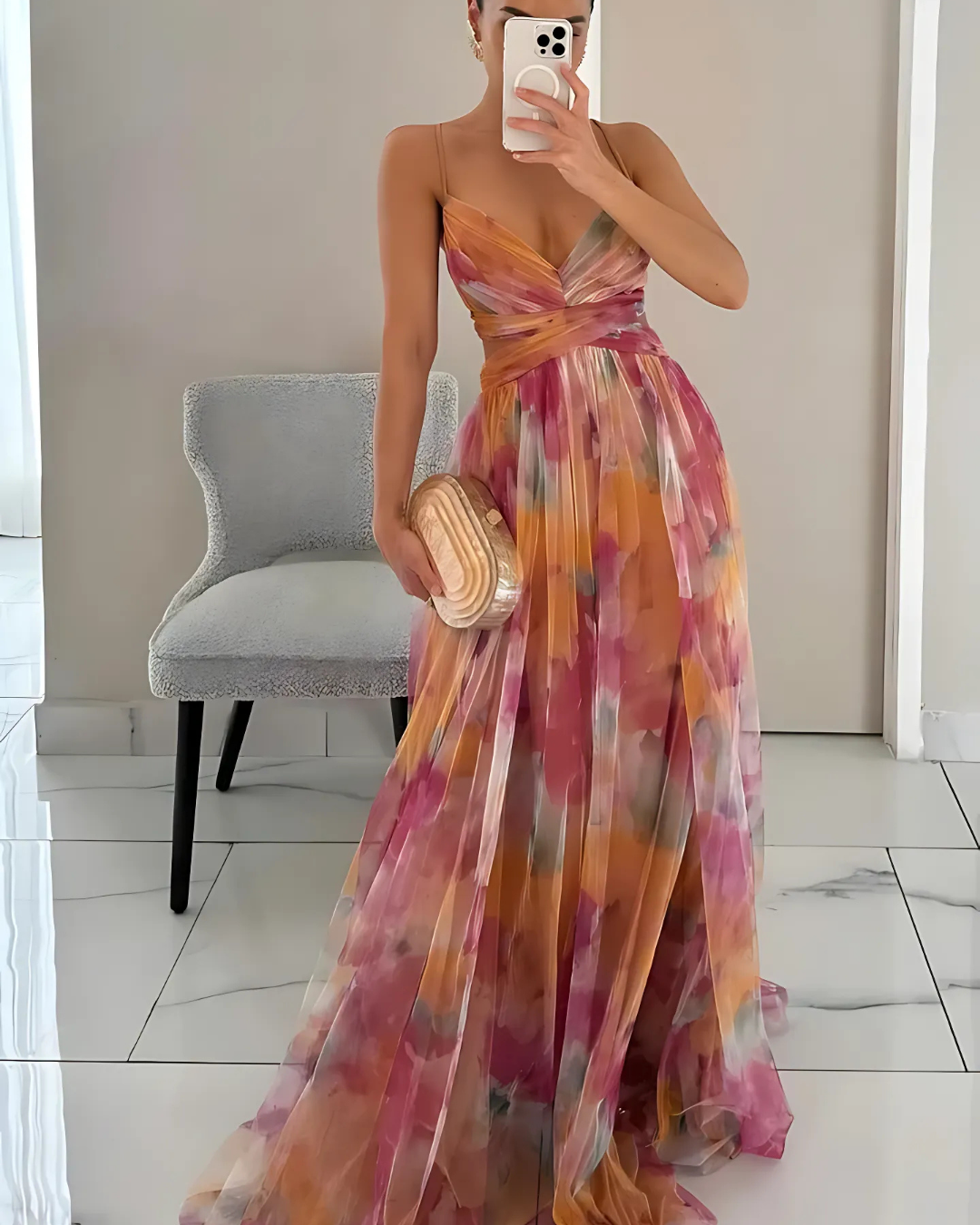 floral dress spaghetti
