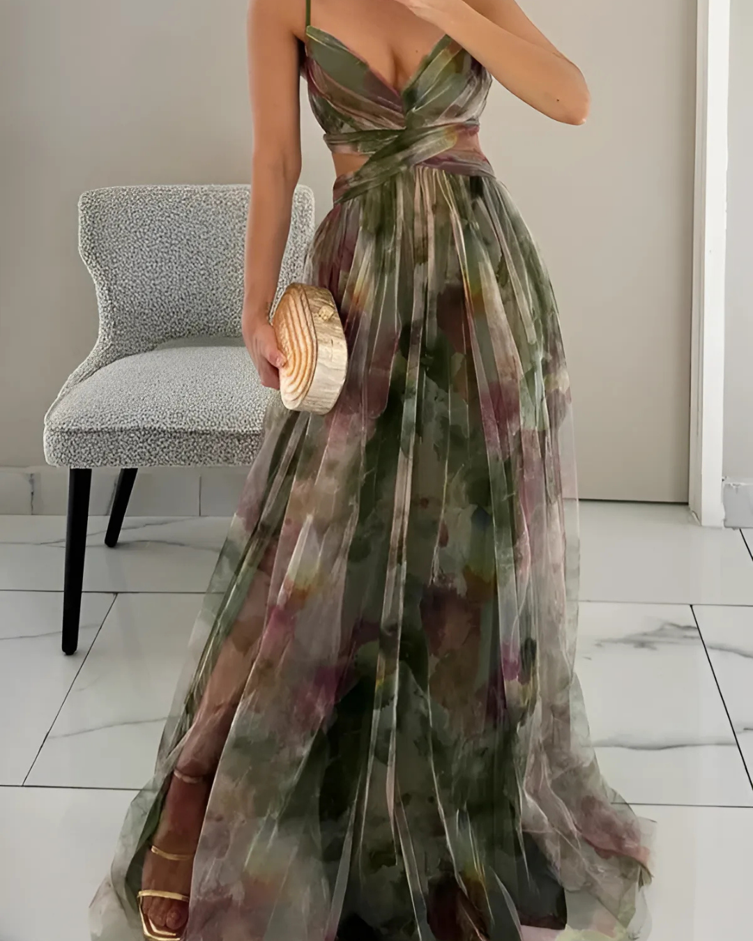 floral dress spaghetti