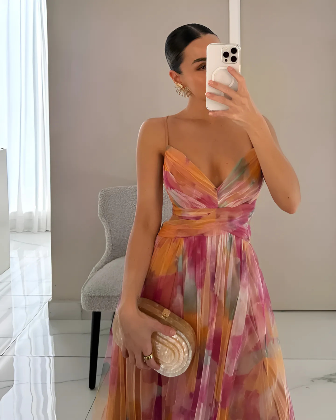 floral dress spaghetti