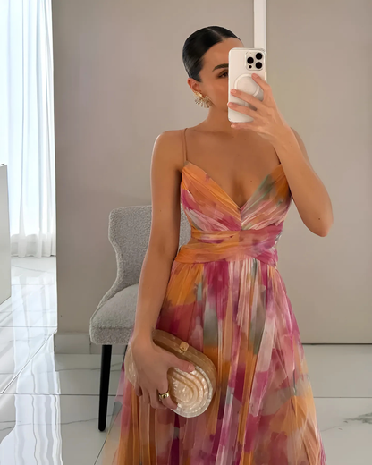 floral dress spaghetti