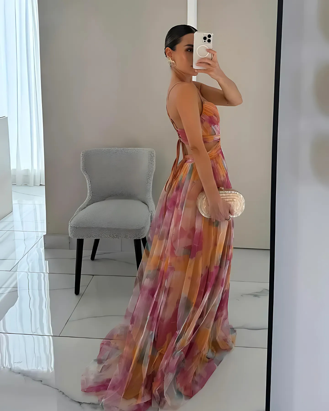 floral dress spaghetti