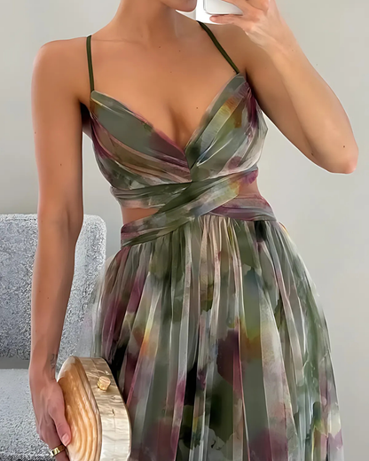 floral dress spaghetti