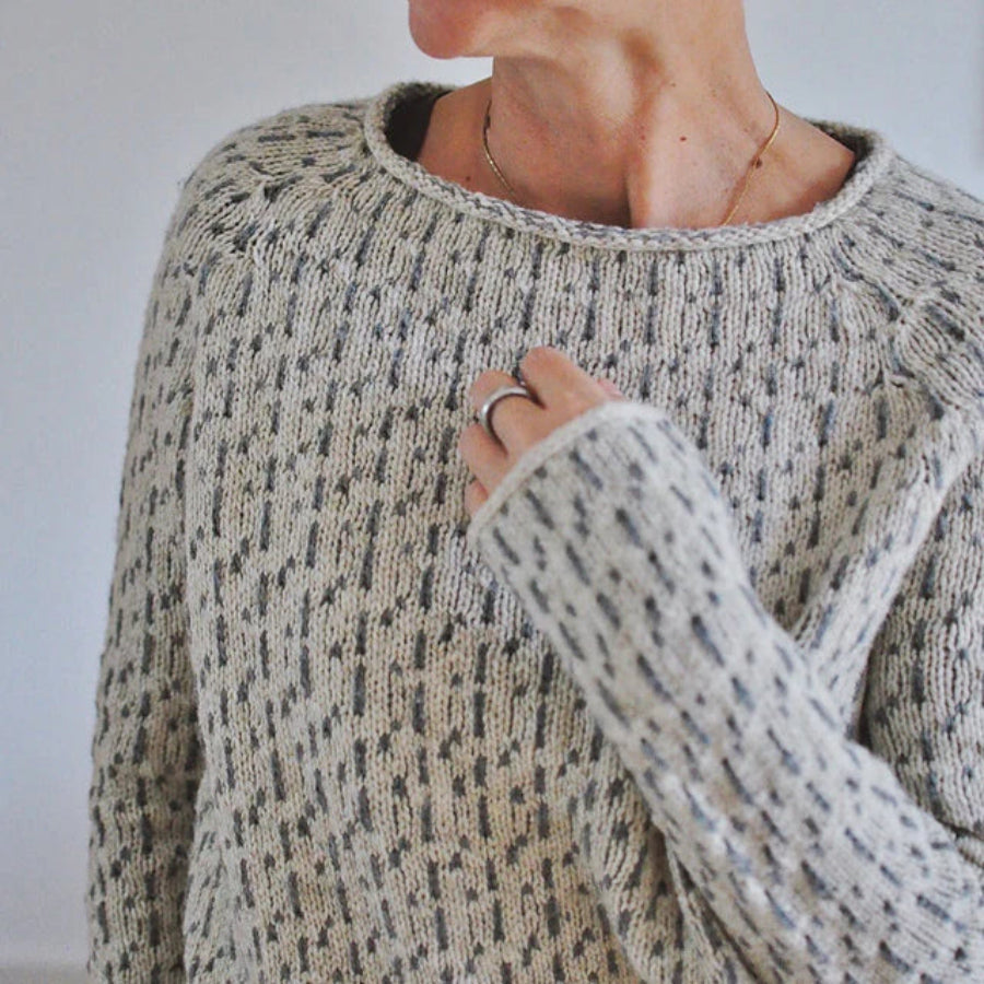 Ladies' Casual Knit Sweater with Boat Neck for Comfortable and Timeless