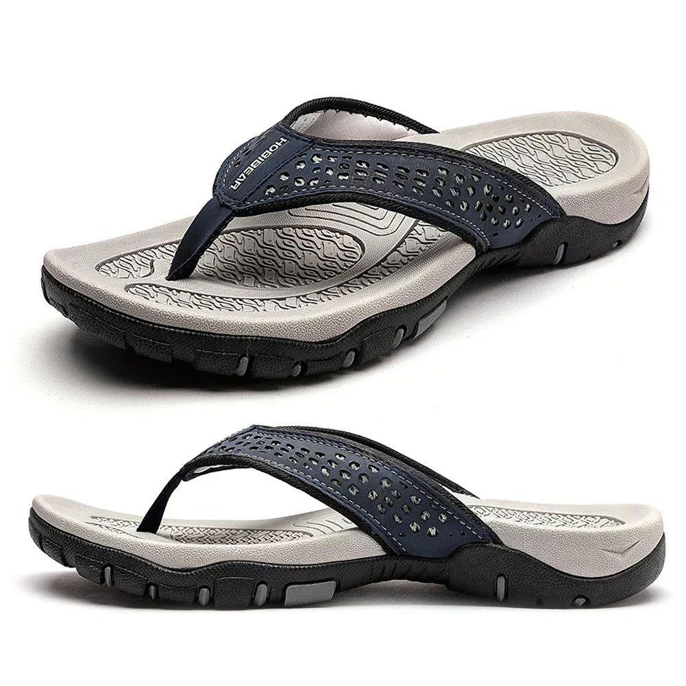 Comfortable Men's Slippers for Cushioning and Ventilation