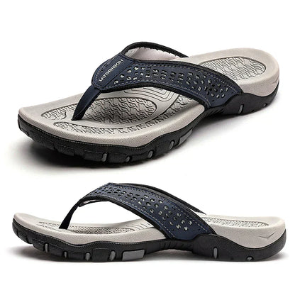Comfortable Men's Slippers for Cushioning and Ventilation
