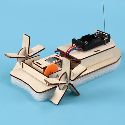 Educational Wooden DIY Boat for Build Your Own Electric Toy Boat
