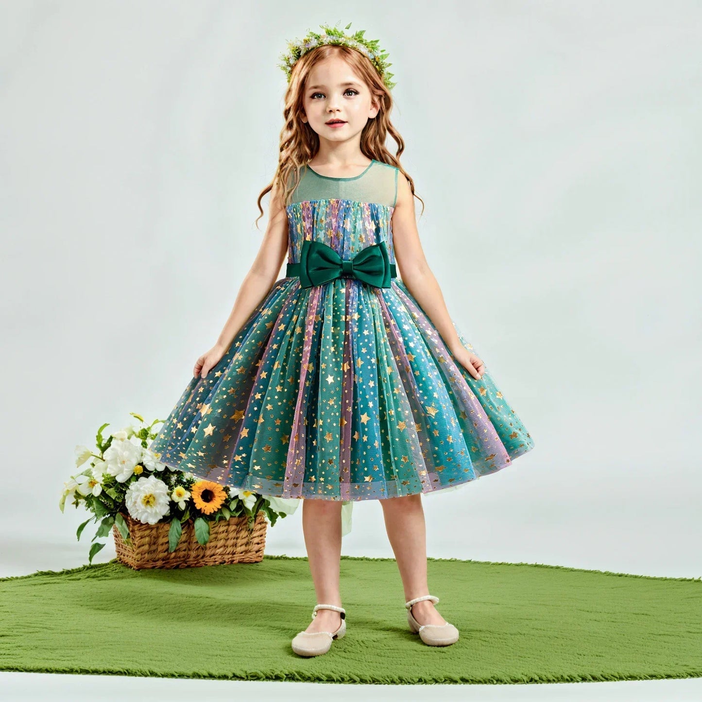 Lieveke Magical Tutu Dress for Colorful Enchanted Dress for Parties