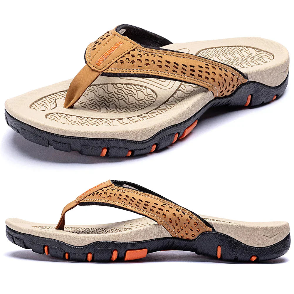 Comfortable Men's Slippers for Cushioning and Ventilation