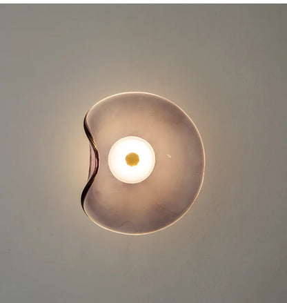 Glass Wall Lamp with Organic Design for Atmospheric and Modern Lighting