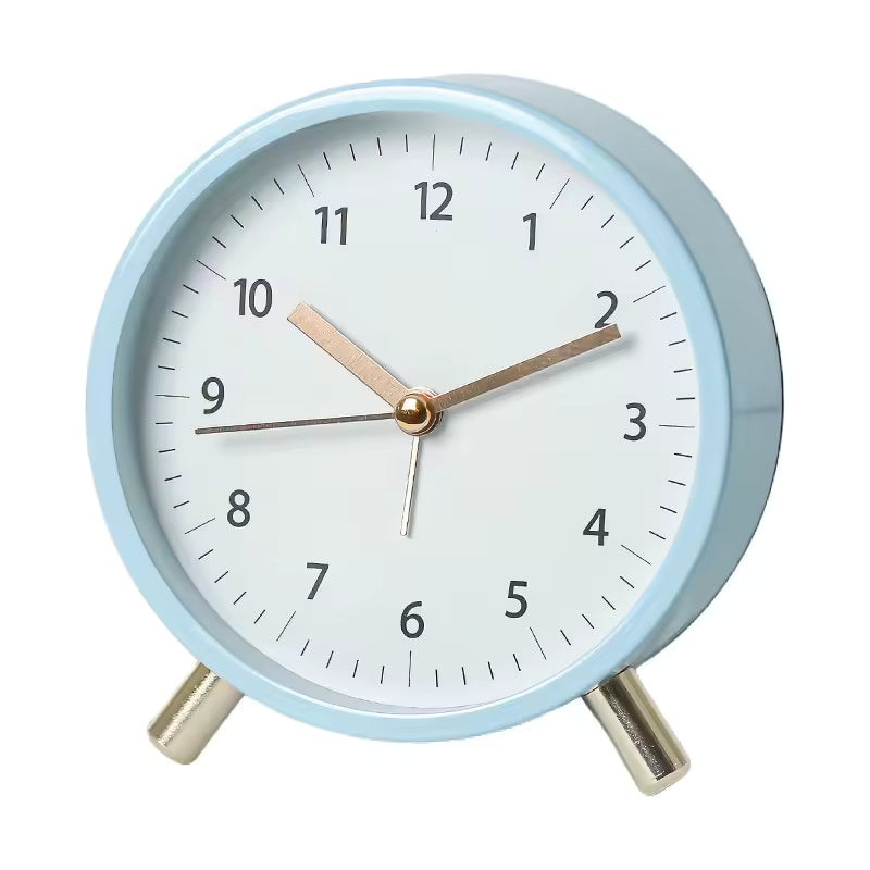 Table with Silent Scandinavian Clock with Minimalist Design for Timeless and Elegant