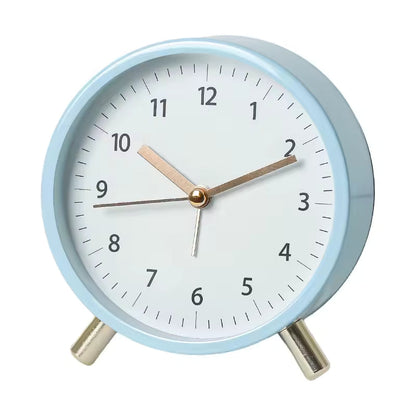 Table with Silent Scandinavian Clock with Minimalist Design for Timeless and Elegant