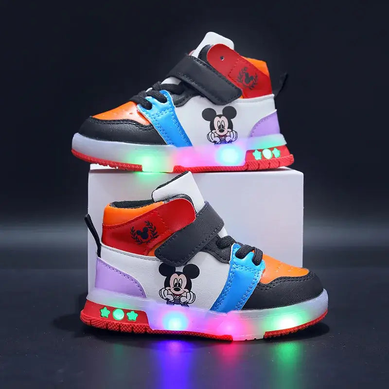 Shoes with Cute Disney LED Kids' Design for Joyful Adventures