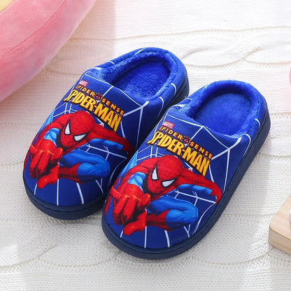 Spider-Man Kids Slippers for Soft Cotton Slippers for Indoor Use in Fall and Winter