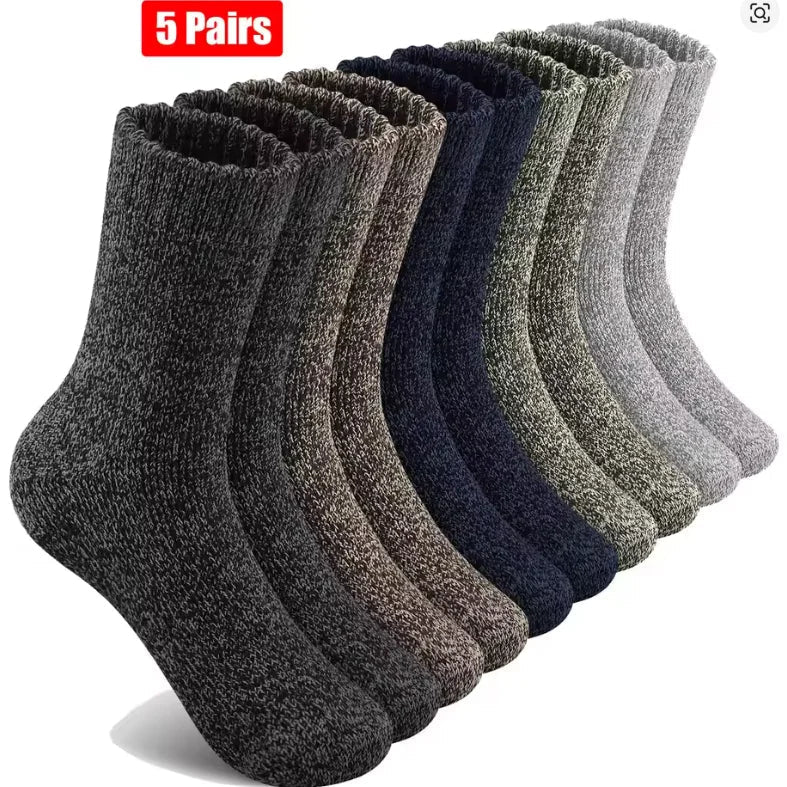 Unisex Merino Wool Socks for Extra Thick, Warm, Insulating, and Breathable