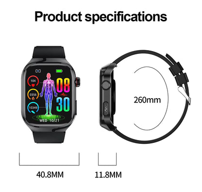 Unisex Smartwatch with ECG Health Monitoring Bluetooth AMOLED Screen