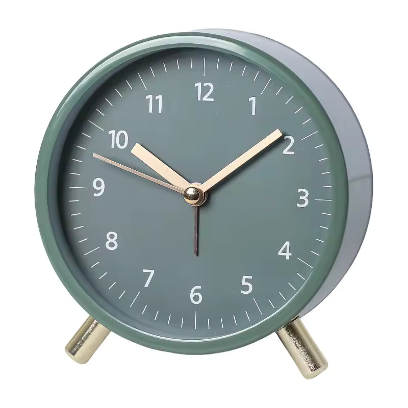 Table with Silent Scandinavian Clock with Minimalist Design for Timeless and Elegant