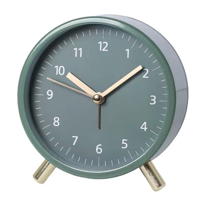 Table with Silent Scandinavian Clock with Minimalist Design for Timeless and Elegant