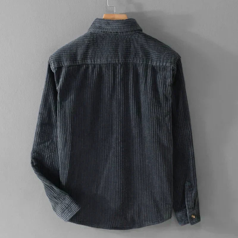 Men's Corduroy Shirt with Comfortable Fit and Timeless Style