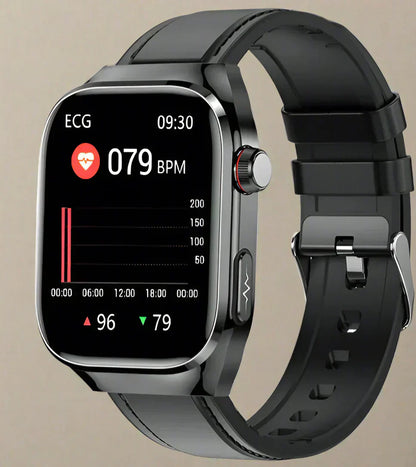Unisex Smartwatch with ECG Health Monitoring Bluetooth AMOLED Screen