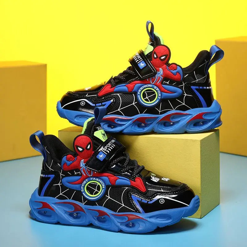 Sneakers with Light-Up Superhero Design for Kids for Stylish and Functional