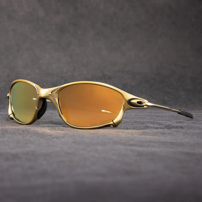 Sporty Polarised Sunglasses for Metallic Frame with Red Lenses
