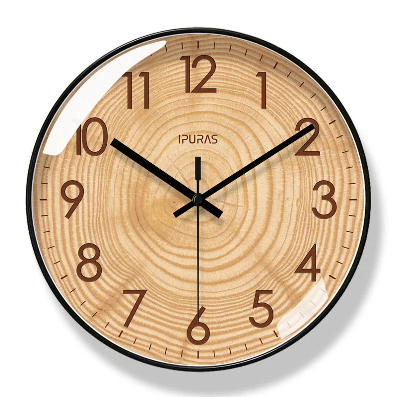 Clock Timewisp Wooden Wall for Silent and Stylish Timekeeper