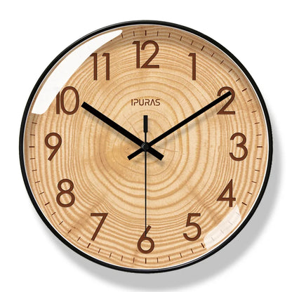 Clock Timewisp Wooden Wall for Silent and Stylish Timekeeper